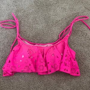 PINK bathing suit top